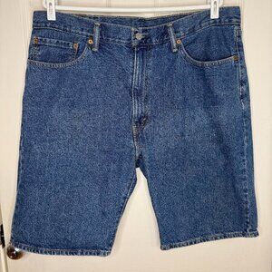 Levi's 505 Denim Jean Shorts Medium Wash Size 38
